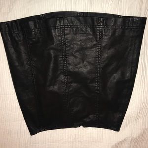 Free People leather skirt
